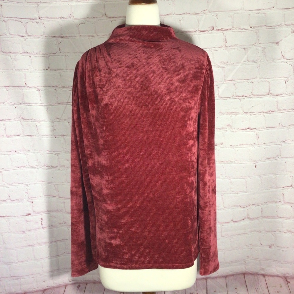 Express Ruched Shoulder Long Sleeve Sweater - Size Medium